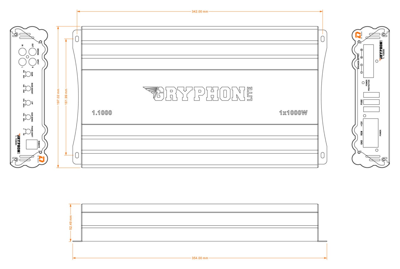 Автомобильный усилитель DL Audio Gryphon Lite 1.1000 - фото6