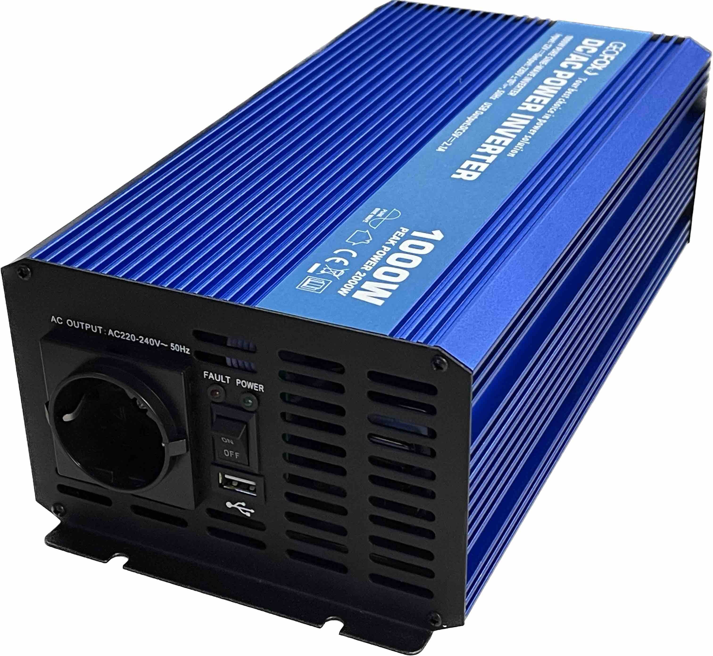 Автомобильный инвертор Geofox P 1000W/12v - фото4