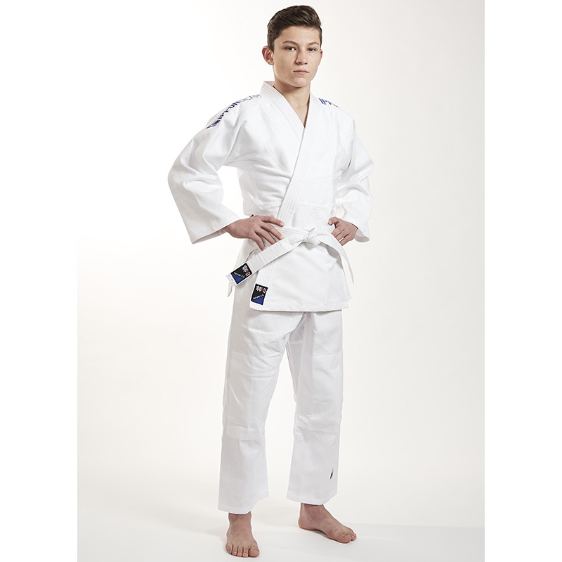 Кимоно дзюдо IPPON GEAR Future 2.0 Embroidery Green 120 (цветное лого на плечах) (JI350-GR) - фото