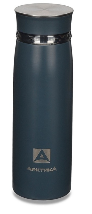 Термос на 0.42 литра с ситечком Арктика 715-420C Сититерм (индиго) - фото