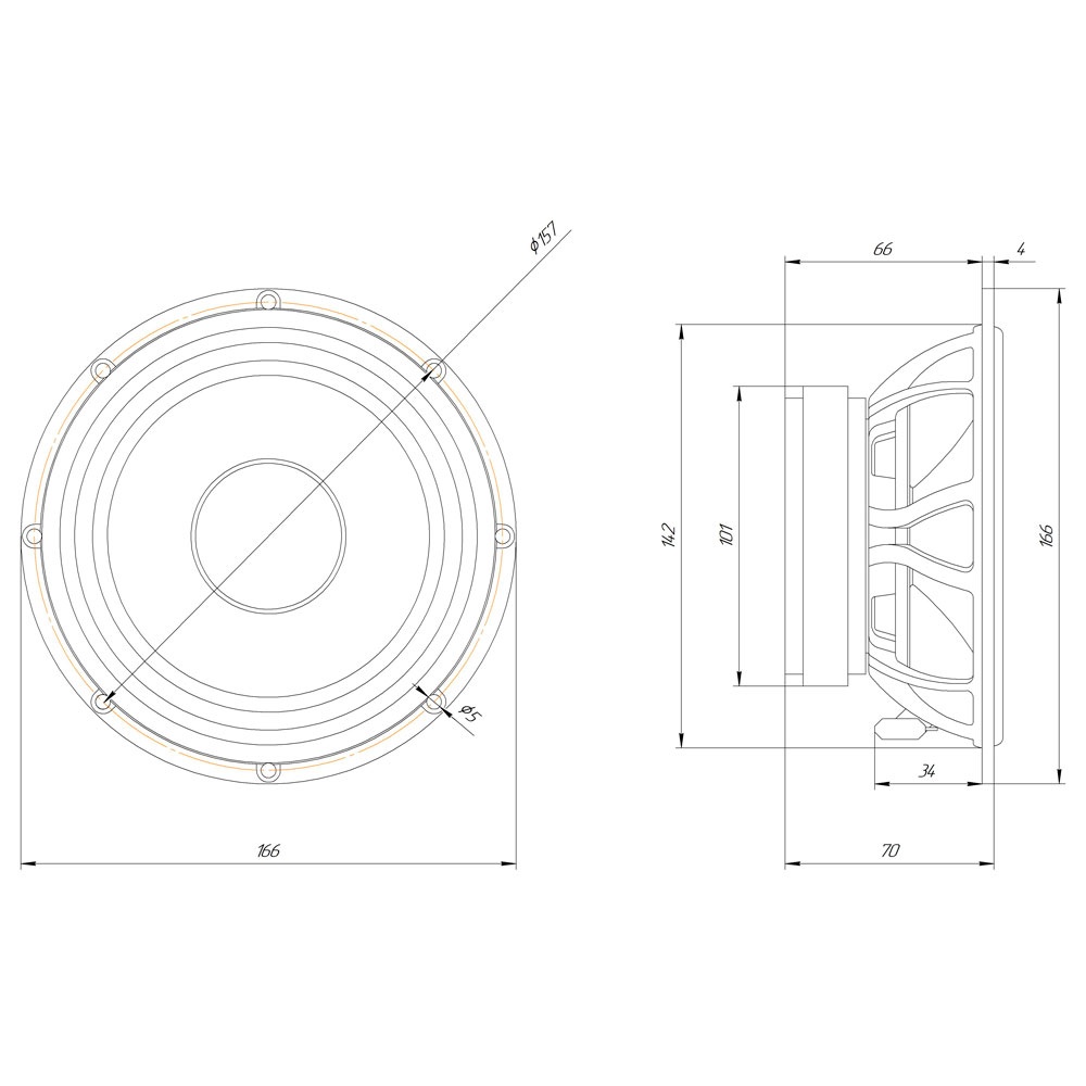 Мидбасы, акустическая система ORIS ELECTRONICS W3 - фото4