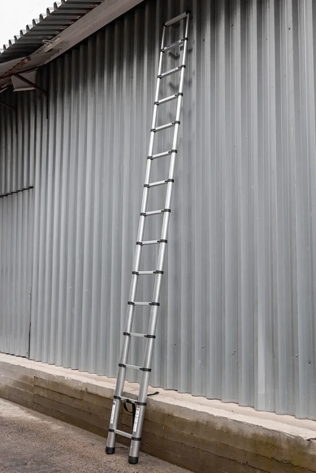 Лестница телескопическая алюм. бытовая 4.4 (15ступ.) Scheppach Sch-UP440 - фото
