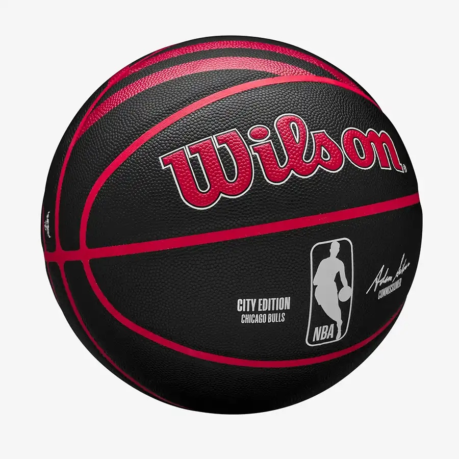 Мяч баскетбольный 7-го размера Wilson NBA TEAM CITY COLLECTOR Chicago Bulls - фото4