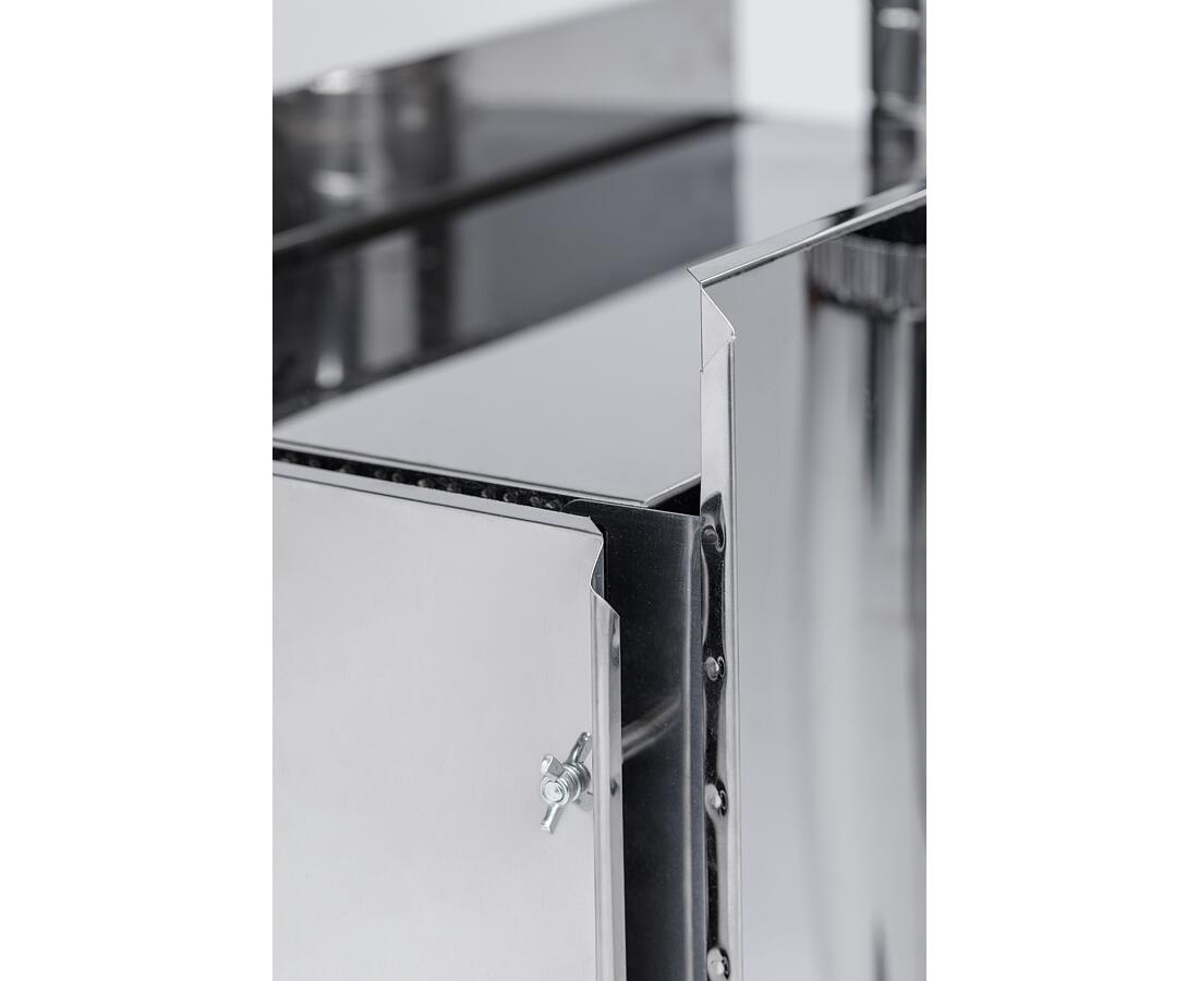 Печь ИНВЕНТ Экономка, малая, 510х290х335 (нерж.сталь 0,8 мм) с регулирующимися экранами - фото6