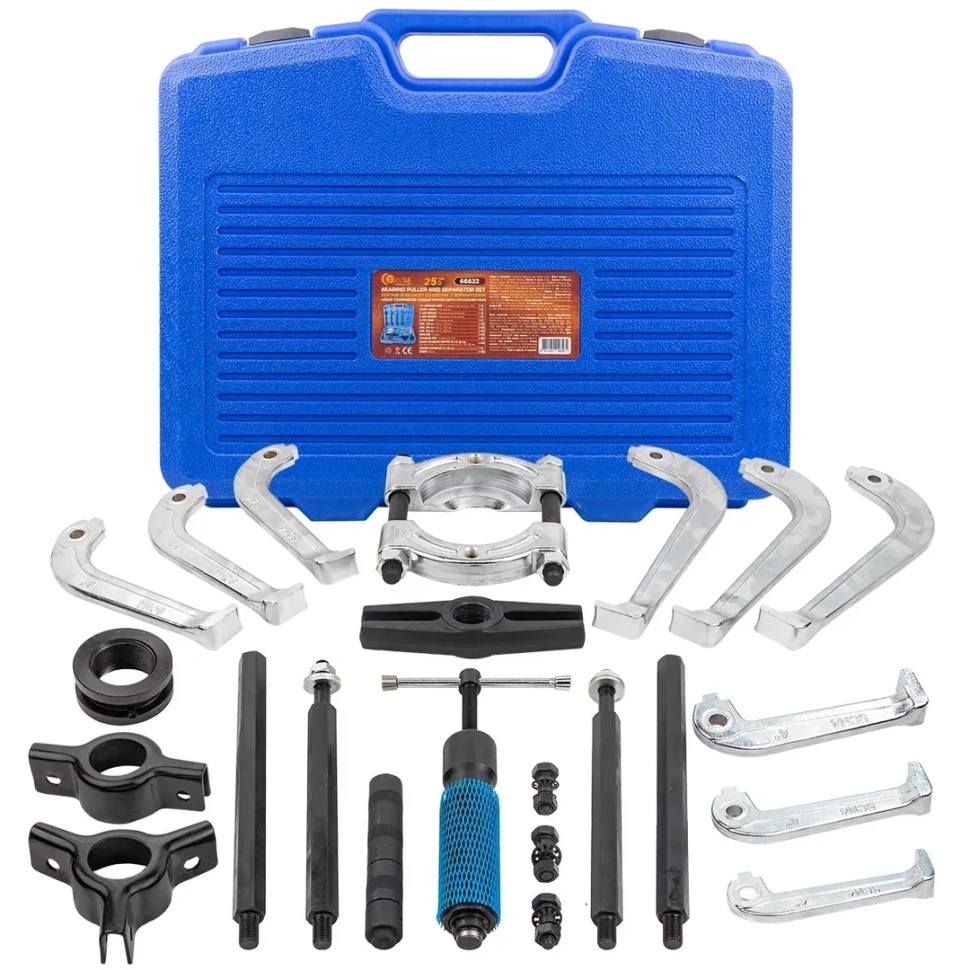 Набор съемников подшипников двух-трехзахватных 25 пр. FORSTIME FT-66622 - фото