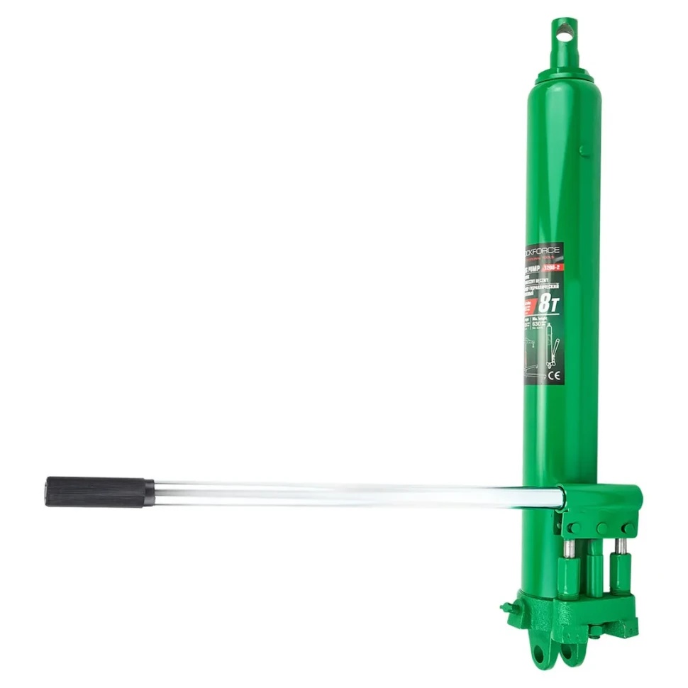 Цилиндр гидравлический удлиненный с двухштоковым насосом, 8т  Rock FORCE RF-1208-2 - фото