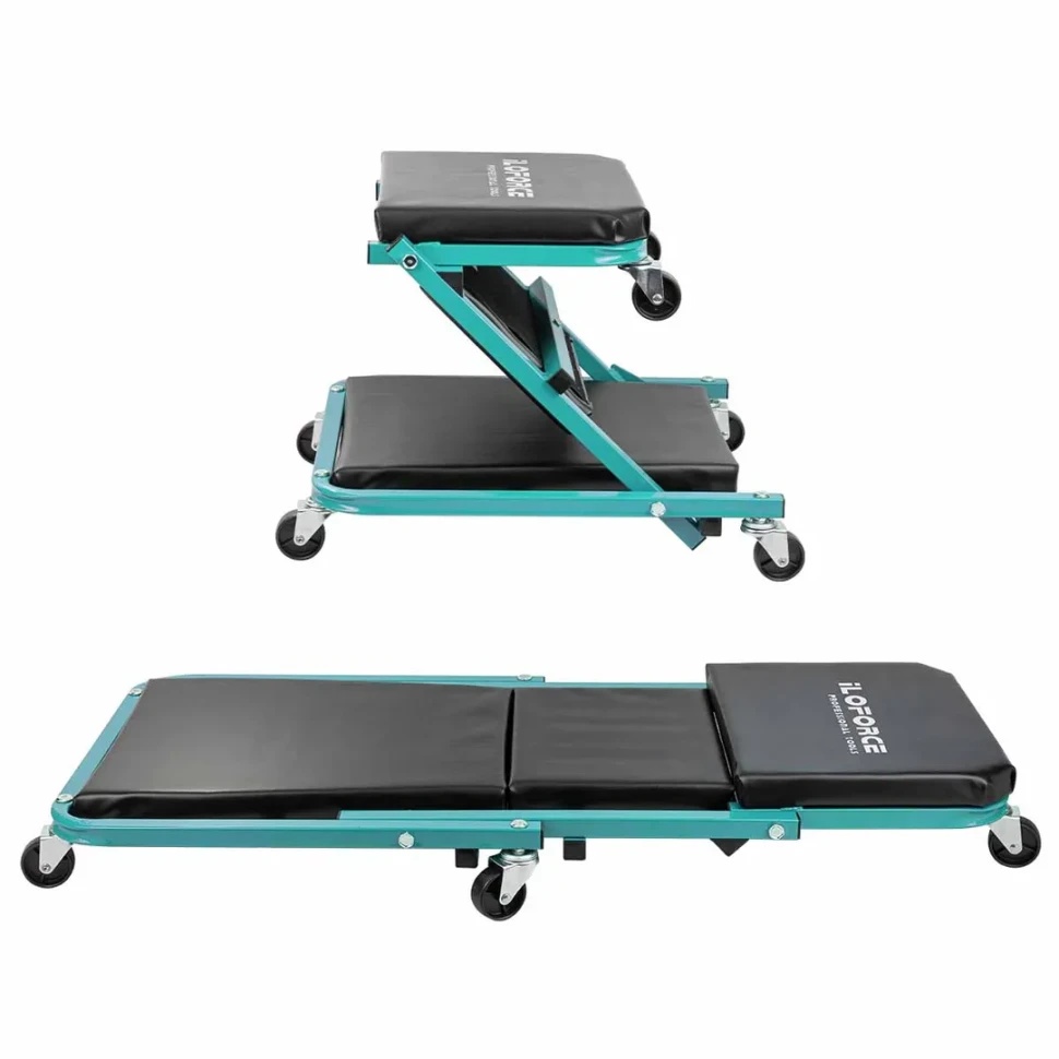 Лежак трансформер подкатной на 6-ти колесах (Стул-лежак) ILOforce IF-11412 - фото