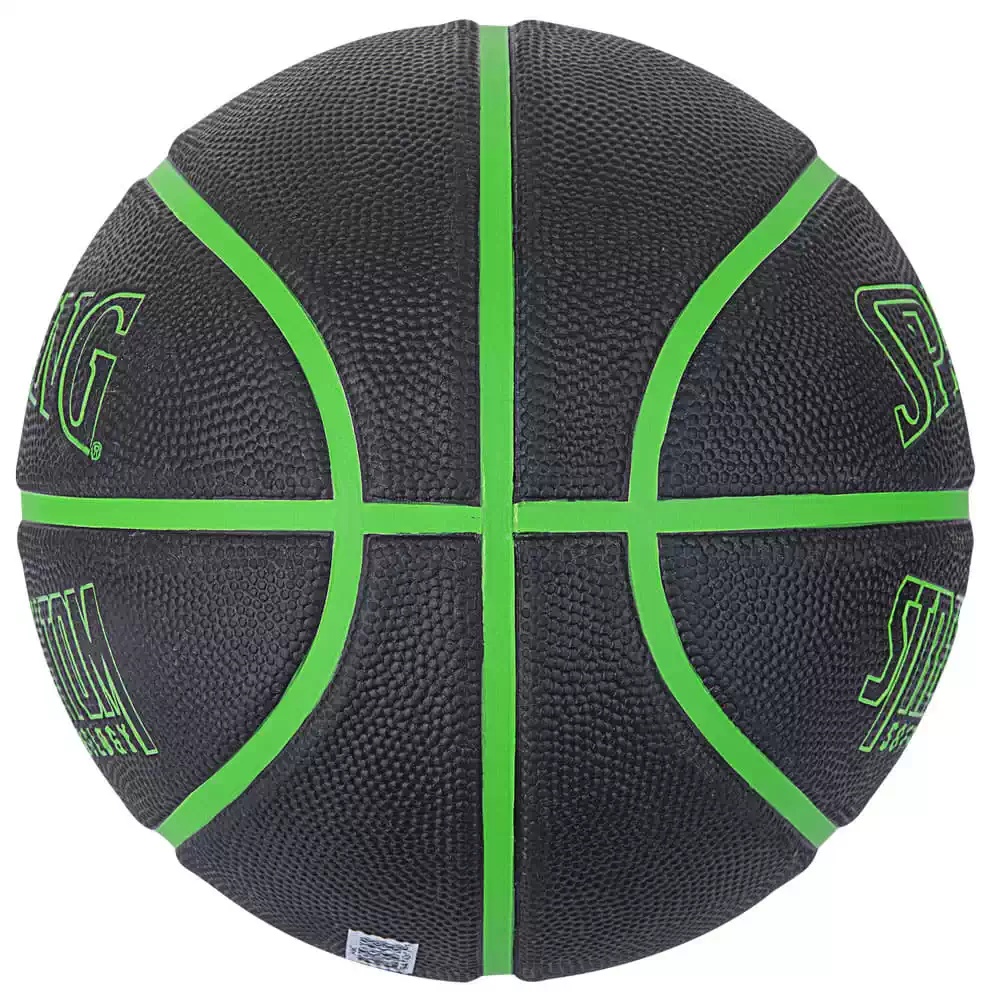 Мяч баскетбольный 7 SPALDING Phantom black-green - фото2