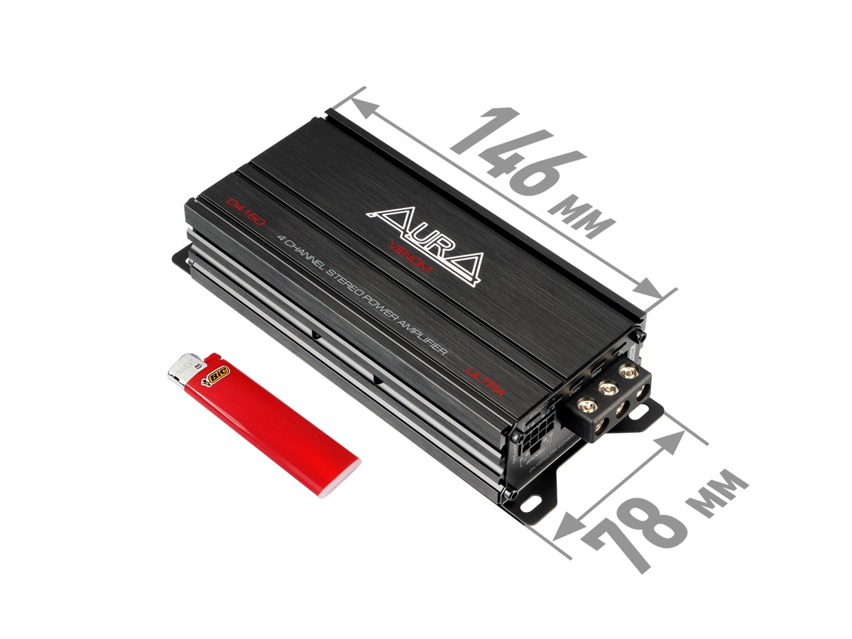 Автомобильный усилитель AURA VENOM-D4.150 ULTRA - фото