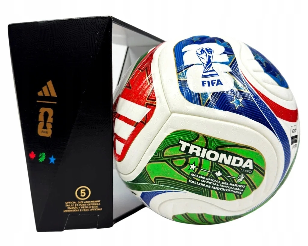 Мяч футбольный 5-го размера Adidas TRIONDA Pro World Cup 26 FIFA Quality Pro - фото2