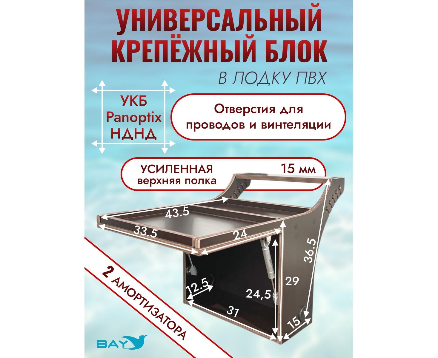 Универсальный крепежный блок УКБ Bay Panoptix НДНД - фото