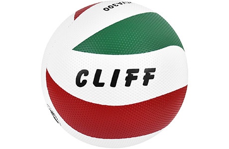 Мяч волейбольный CLIFF CF-300V-YG (бело-зелено-красный) - фото