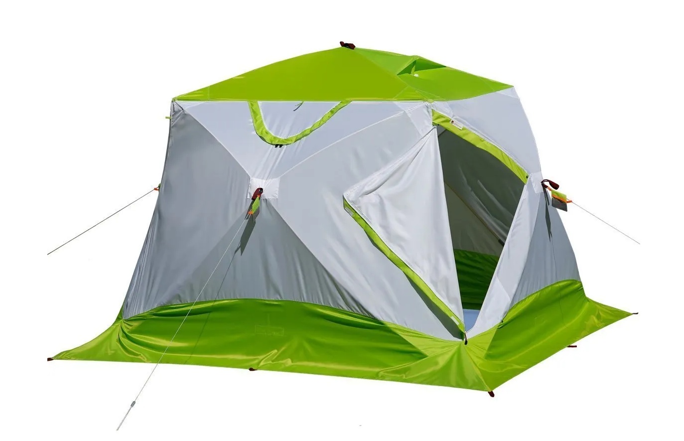 Палатка для зимней рыбалки ЛОТОС Куб 4 КОМПАКТ (лонг) - фото