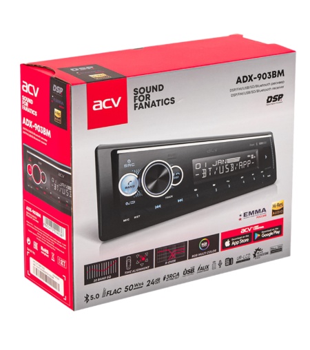 Автомагнитола ACV ADX-903BM DSP (DSP/FM/USB/SD/Bluetooth) - фото5