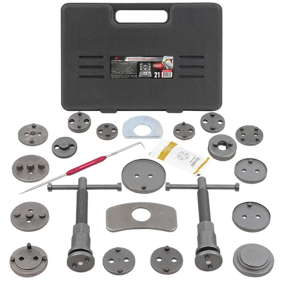 Набор для обслуживания тормозных цилиндров 21 пр. EVERFORCE EF-65806+2 - фото