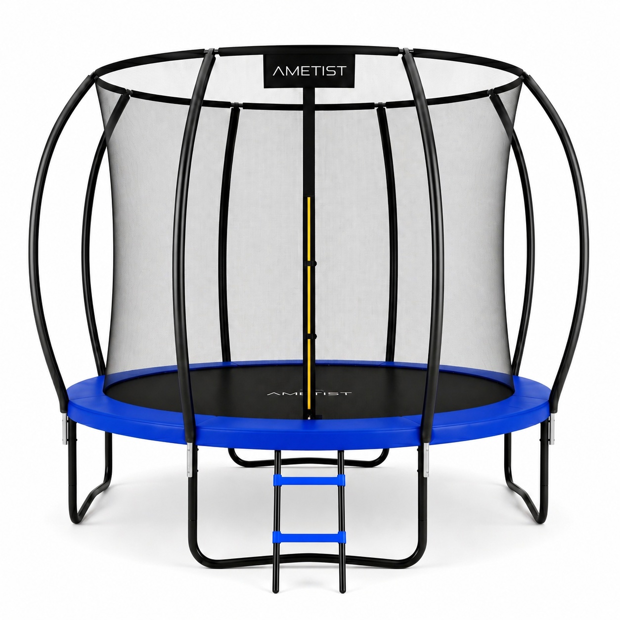 Батут AMETIST PRO Inside D312-10FT Blue/Orange с внутренней сеткой и лестницей - фото2