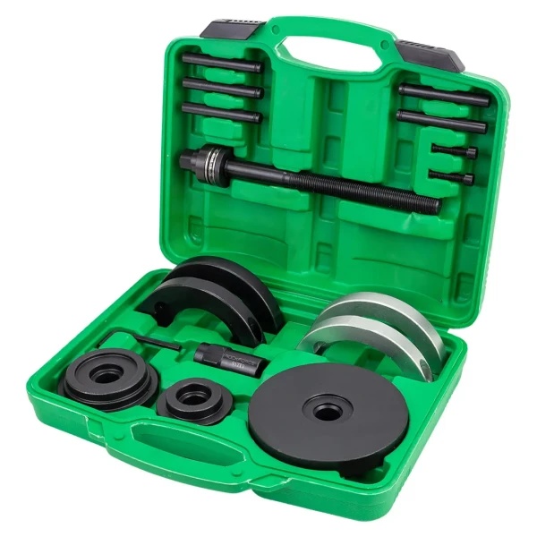 Съемник ступичных подшипников в комплекте с оправками VW Transporter (T5), Touareg, Multivan (85мм), в кейсе Rock FORCE RF-917T3 - фото