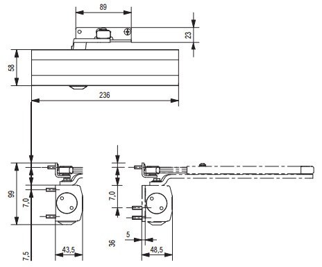 Доводчик дверной G-U OTS 430 (440) - фото2