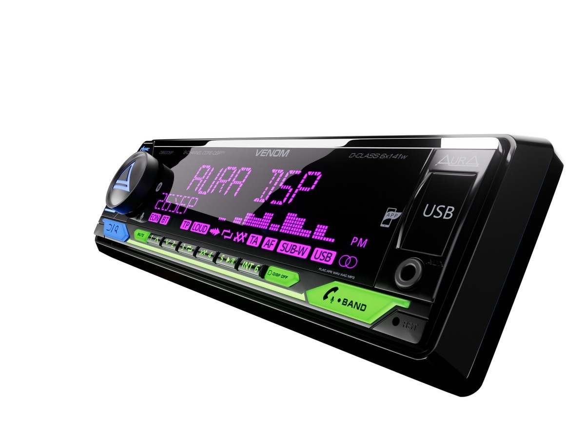 Автомобильный USB/Bluetooth процессорный ресивер AURA VENOM-D862DSP - фото2