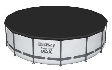 Бассейн каркасный Bestway 56488 Steel Pro MAX 457х107 см + фильтр-насос, лестница и тент-чехол - фото4