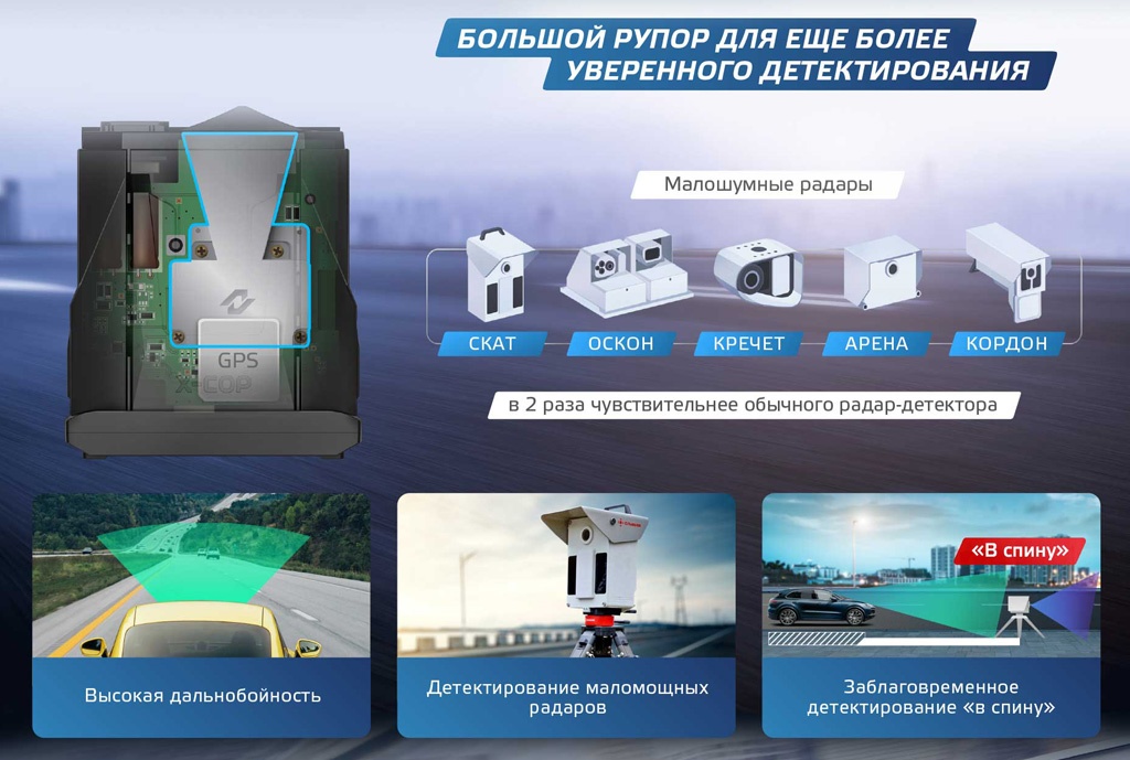 Гибрид радар-детектора и видеорегистратора Neoline X-COP 9150c - фото6