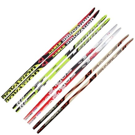 Лыжи беговые с насечкой детские STC Kids SKI c насечкой, длиной 130 см, 140 см - фото