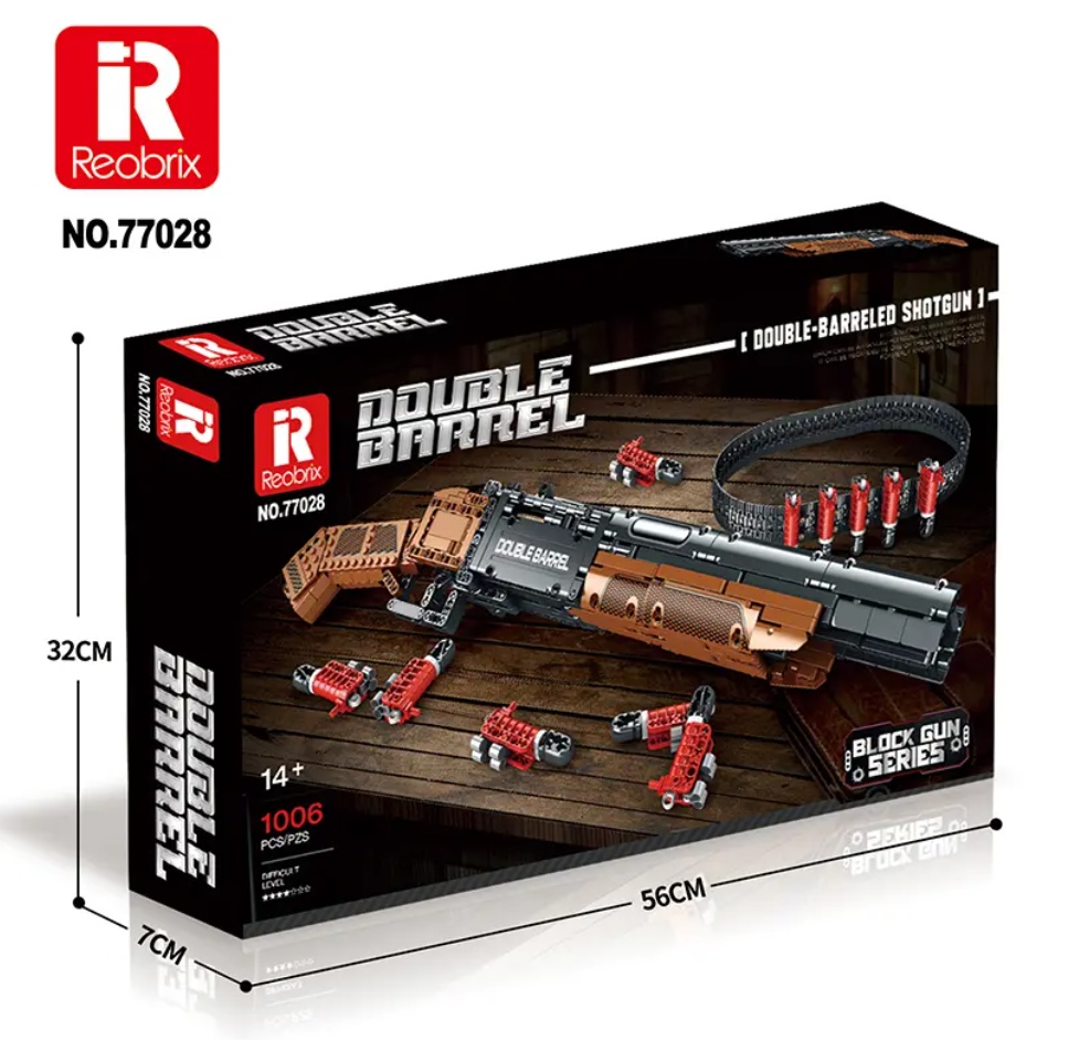 Конструктор Двуствольный дробовик Reobrix 77028 - фото3
