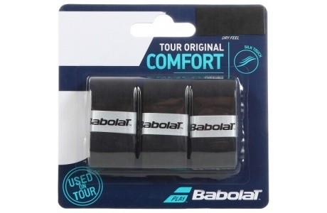 Обмотка для т/ракеток Babolat Tour Original (3 шт. в уп.), черный (653047-105) - фото