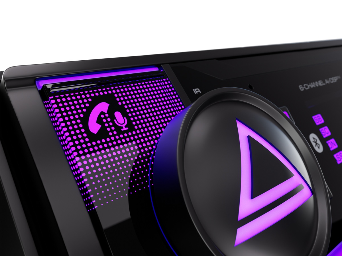 Автомобильный USB/Bluetooth процессорный ресивер AURA STORM-677DSP - фото4