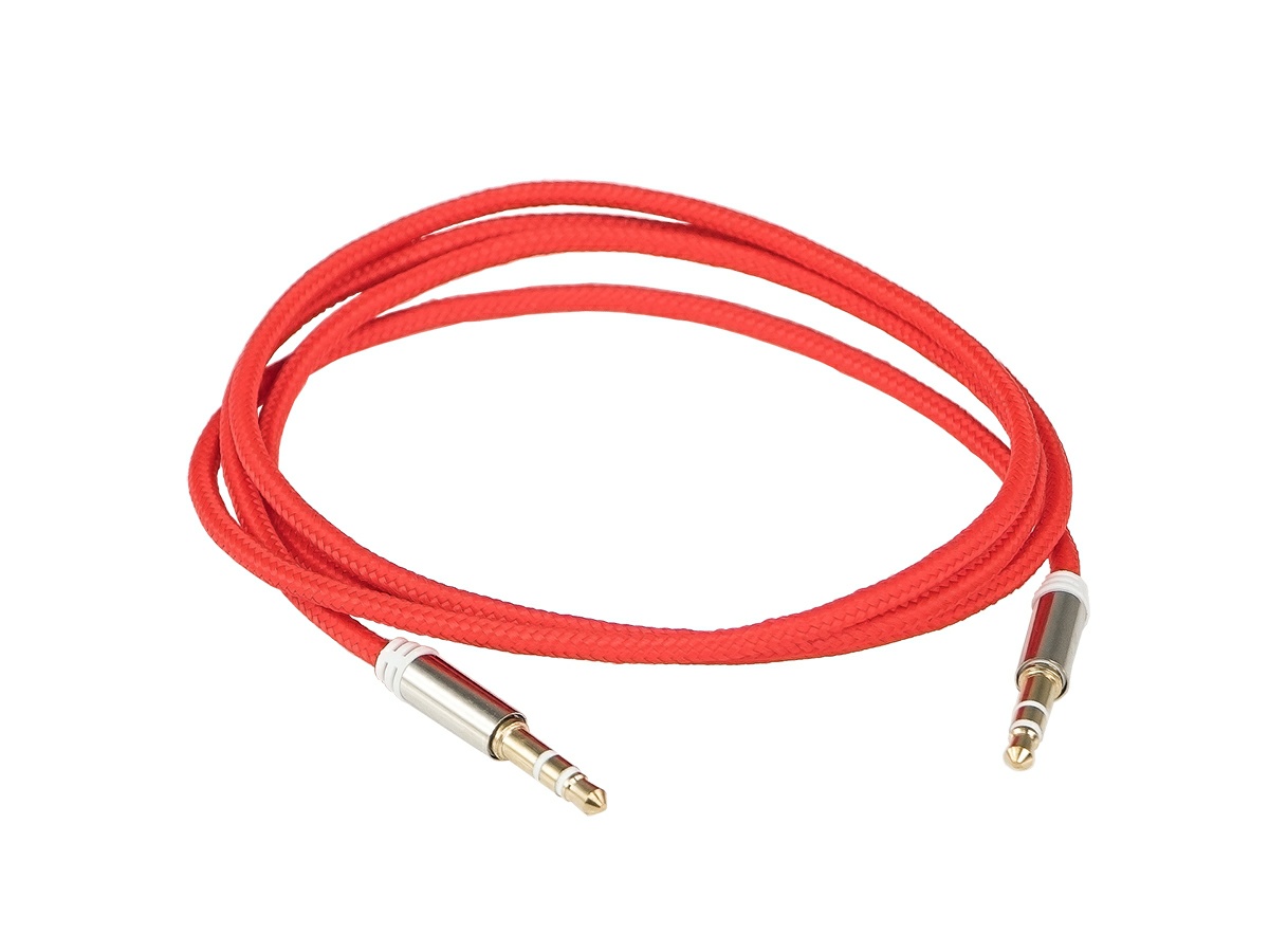 Кабель миниджек 3,5mm (1 метр) AURA RCA-J10R - фото