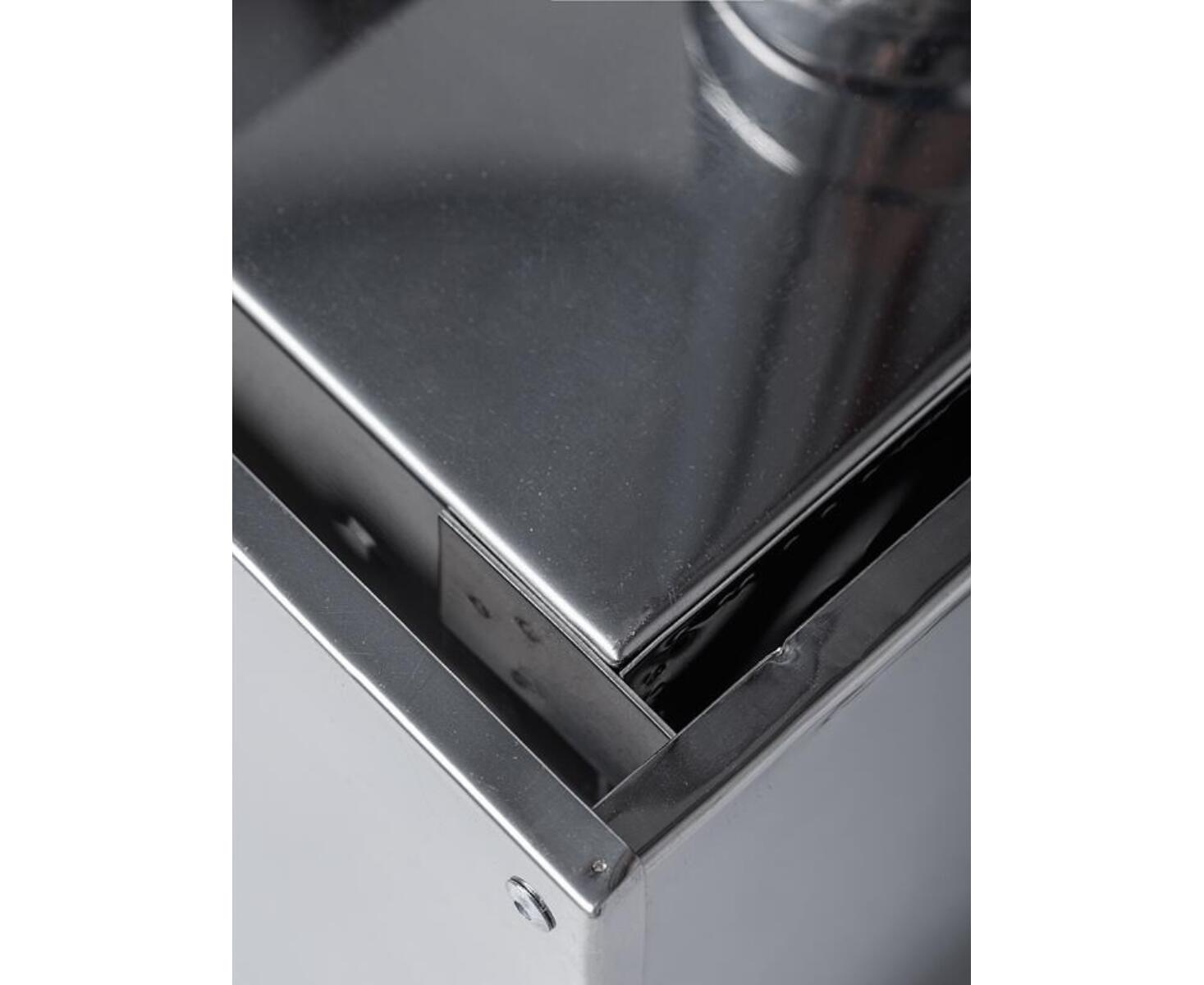 Печь-камин ИНВЕНТ, малая, 440х280х340 (нерж.сталь 0,8 мм) со стационарными экранами + короб для камней - фото6