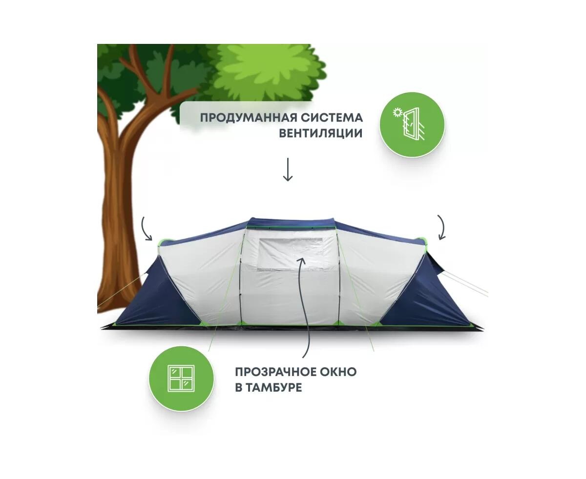 Туристическая палатка RSP Dream 6 (синяя) - фото4