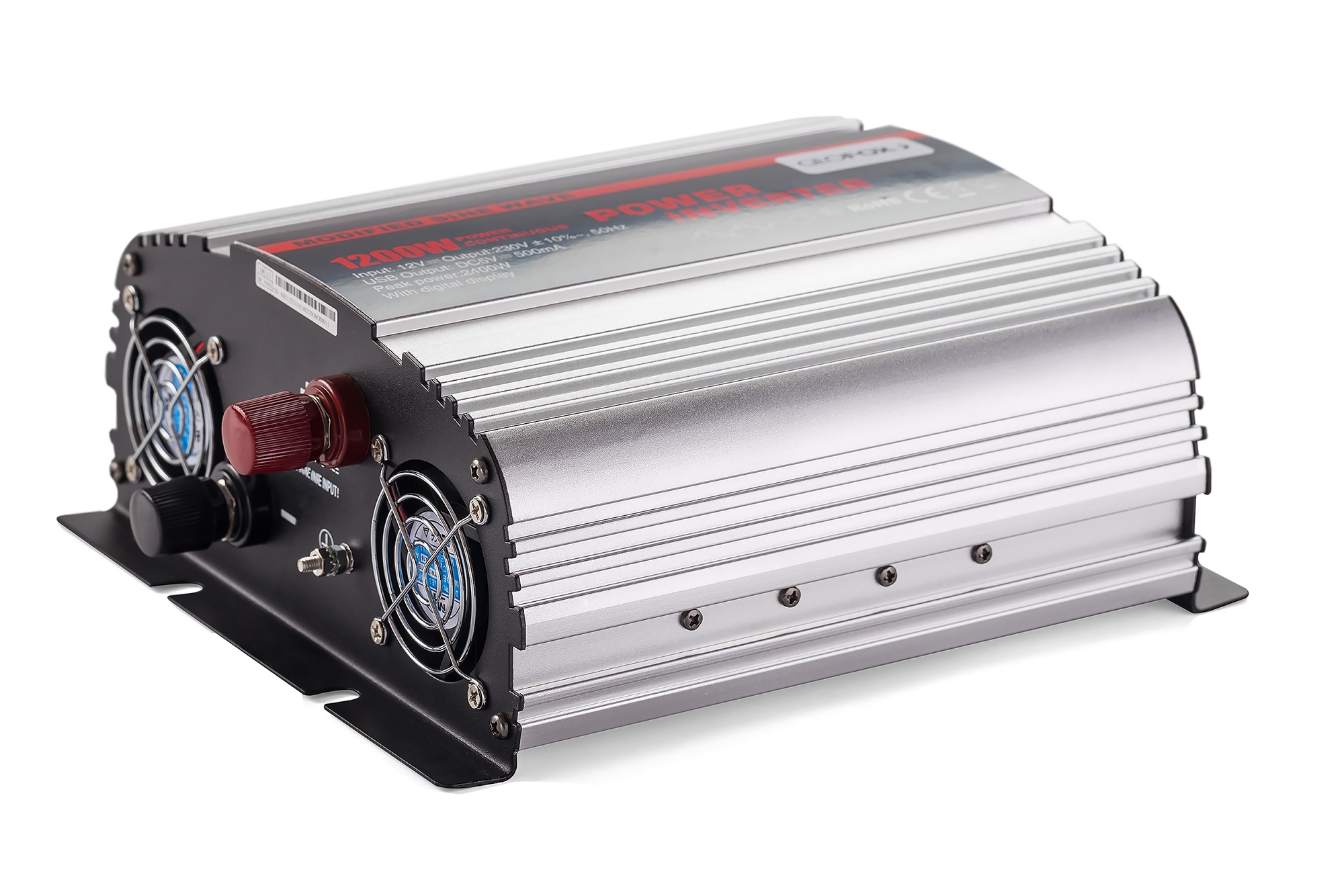 Автомобильный инвертор Geofox MD 1200W/24v-2р - фото2