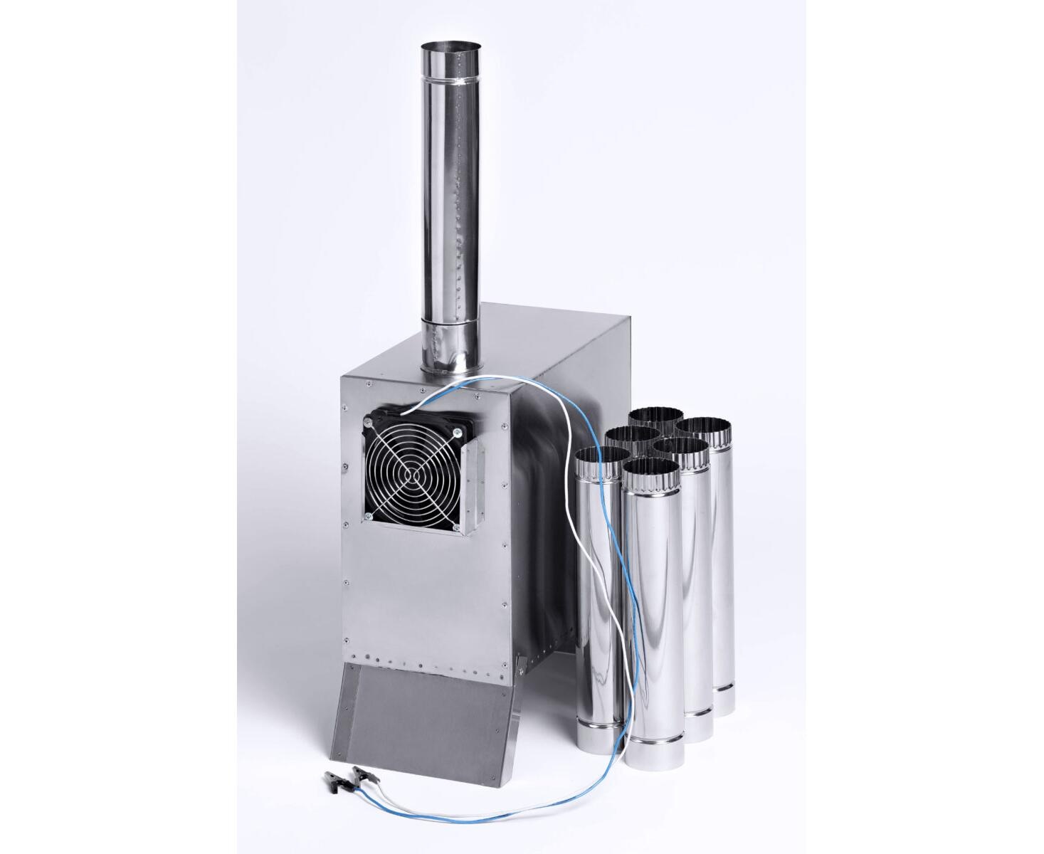 Теплообменник дровяной для палатки ИНВЕНТ Вектор-ВД, 400х200х380 (нерж.сталь) с вентилятором - фото4
