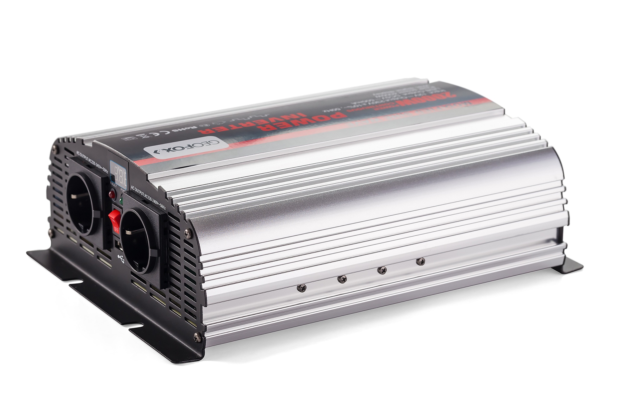 Автомобильный инвертор Geofox MD 2500W/12v-2p - фото4