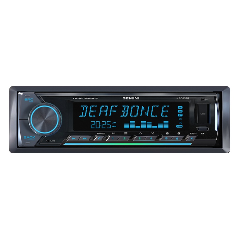 Автомобильный USB/Bluetooth процессорный ресивер DEAF BONCE GEMINI 460 DSP - фото