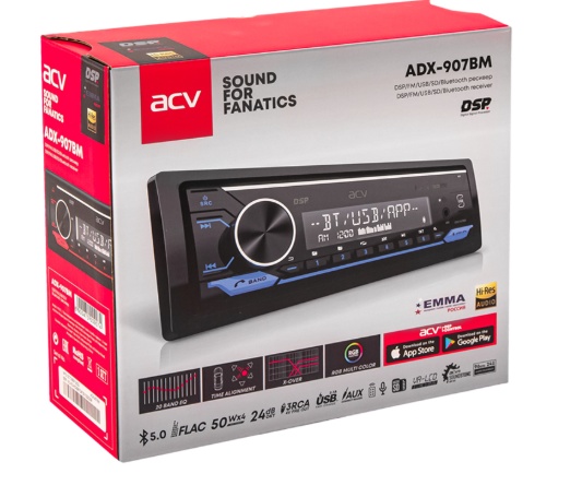 Автомагнитола ACV ADX-907BM DSP (DSP/FM/USB/SD/Bluetooth) - фото6