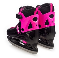 Коньки ледовые, раздвижные TIAN-E TE-IS762PNM, розовые - фото2