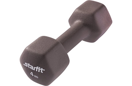 Гантели неопреновые 4 кг 2 шт. STARFIT DB-201-4 - фото