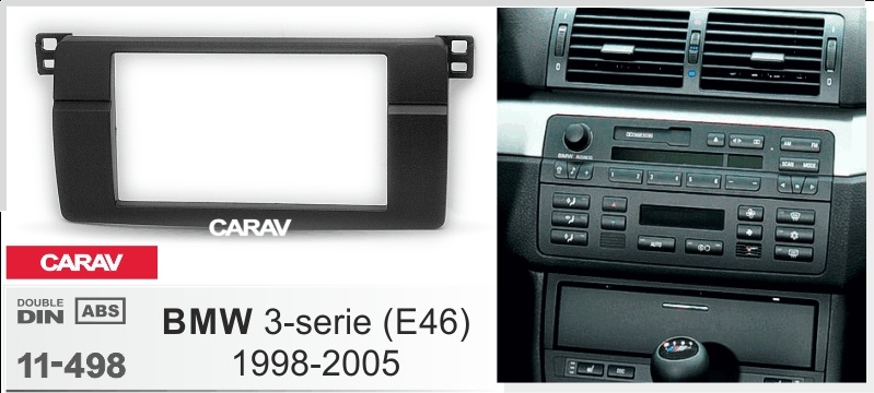CARAV 11-498 - 2-DIN переходная рамка BMW 3-Series (E46) 1998-2005) - фото2