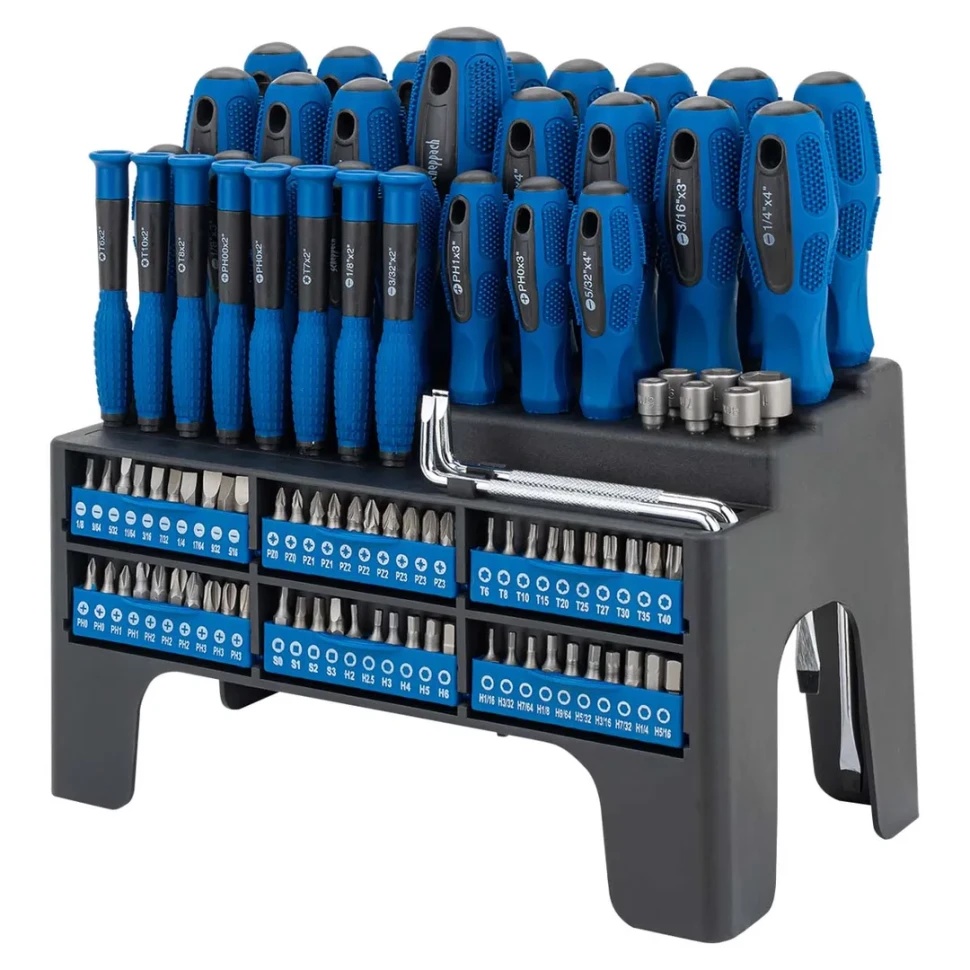 Набор отверток и бит 100пр. 1/4'' Scheppach Sch-10100 - фото