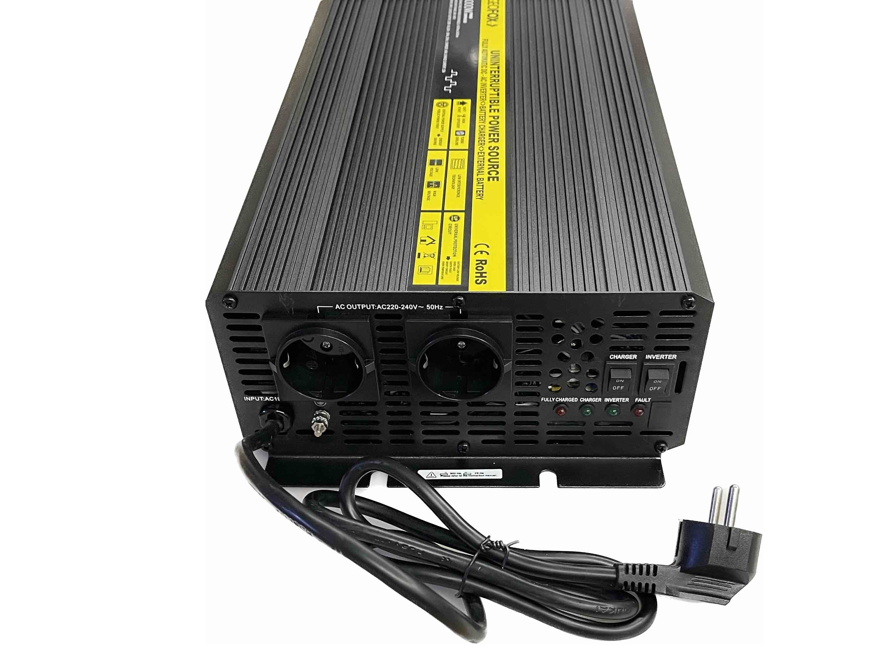 Автомобильный инвертор Geofox MD 3000W/12v/UPS с функцией зарядки АКБ - фото2