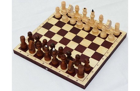 Шахматы с темной доской P-12 (парафинированные) 290*145*38см - фото
