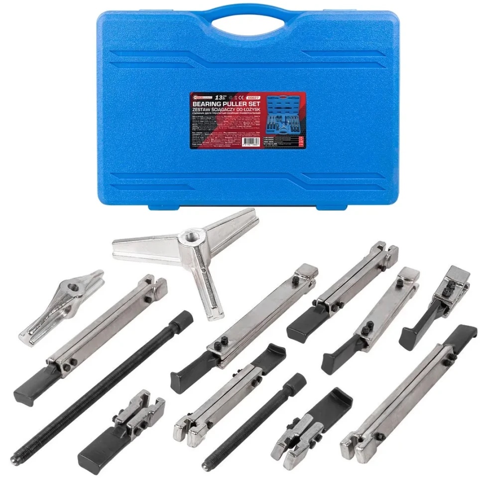 Съемник двух-трехлапый сборный универсальный, 13 пр. FORCEKRAFT FK-66627 - фото