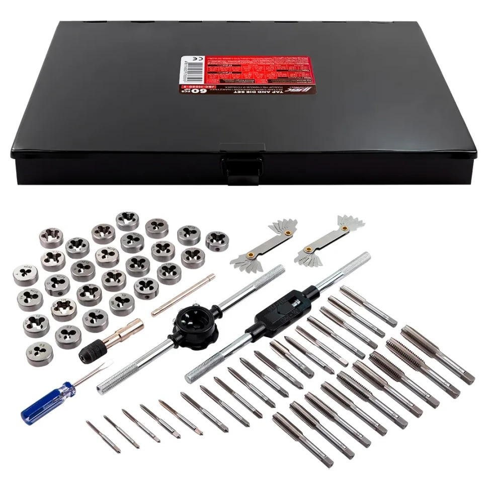 Набор метчиков и плашек 60пр. JBC-M060-3 - фото