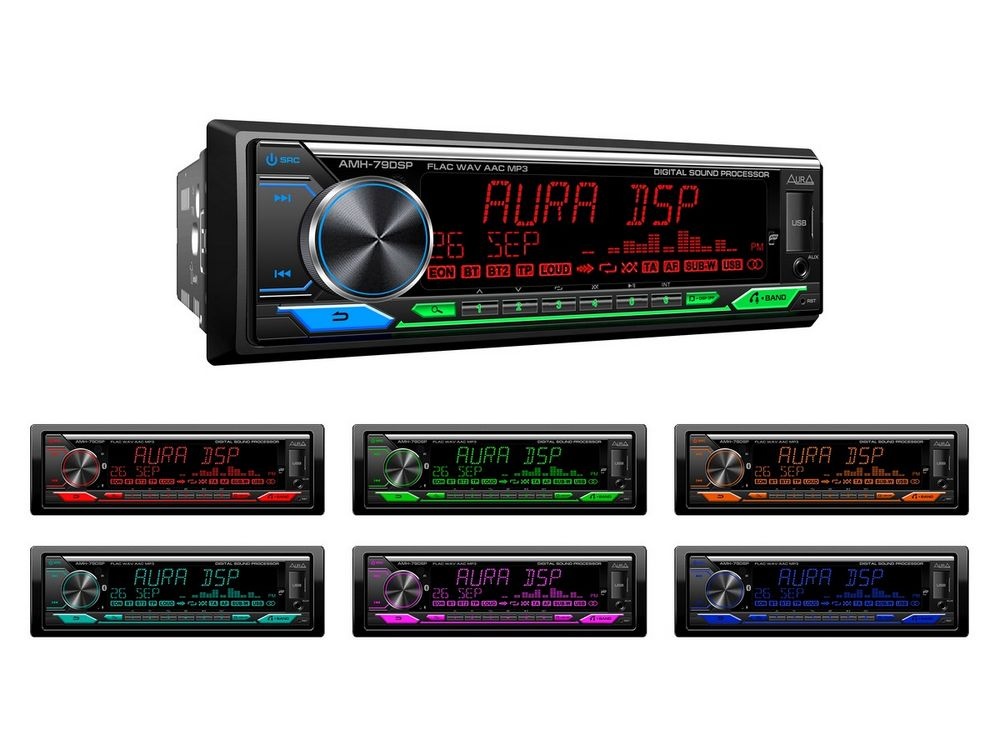 Автомобильный USB/Bluetooth ресивер AURA AMH-79DSP - фото2