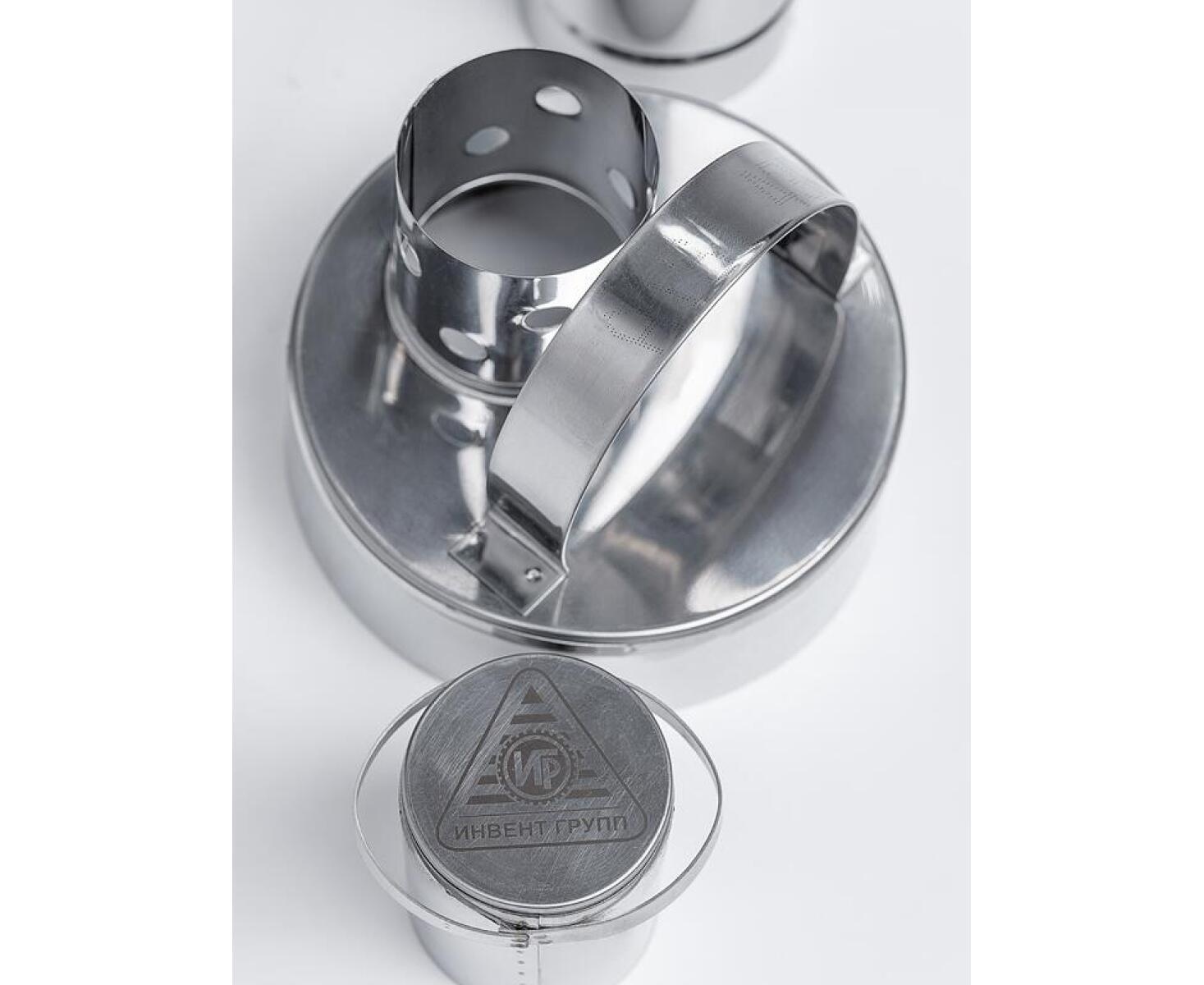 Печь ИНВЕНТ Малая, со встроенным теплообменником, с вентилятором, 565х290х470 (нерж.сталь 0,8 мм) со стационарными экранами + короб для камней - фото4