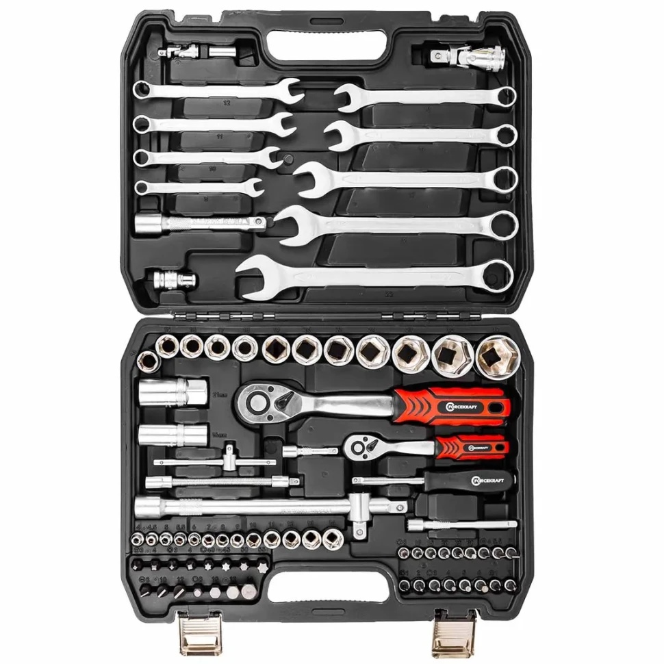 Набор инструментов 82пр. 1/2'',1/4''(6гр.)(4-32мм) Profi FORCEKRAFT FK-4821-5 - фото2