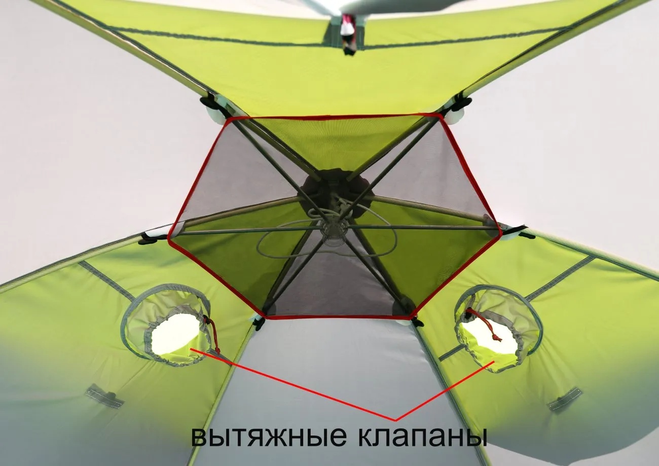 Палатка для зимней рыбалки ЛОТОС 5C на стеклокомпозитном каркасе - фото5