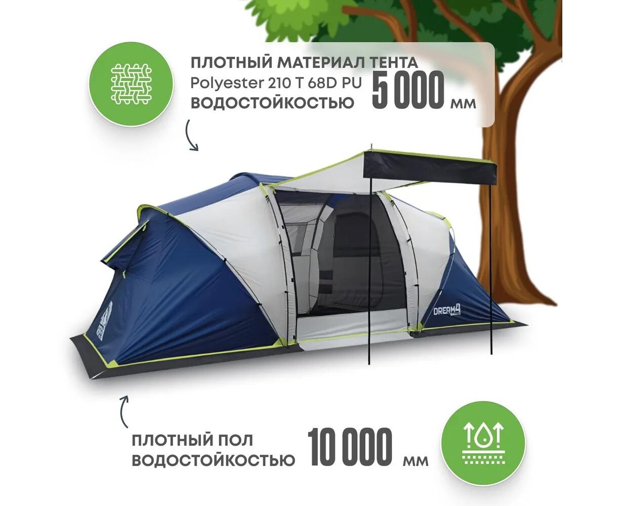 Туристическая палатка RSP Dream 4 (синяя) - фото3